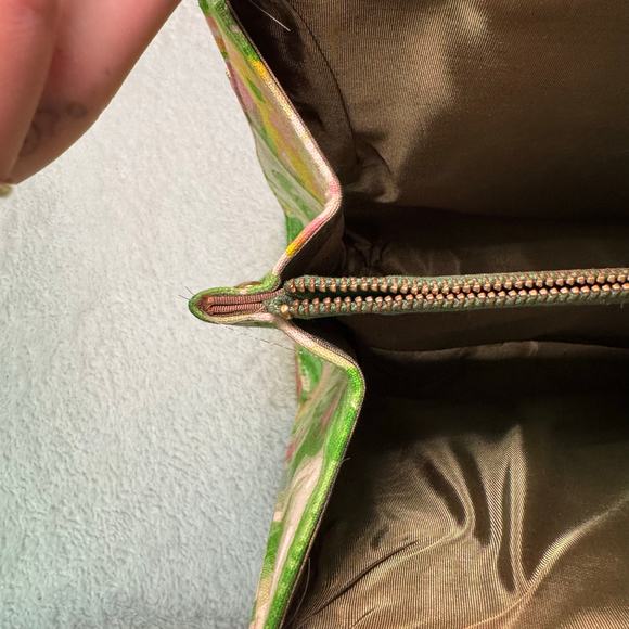 Vintage 1960s Floral Satchel Handbag, Spring Bag, Gardiner Maine Margaret Smith - Picture 7 of 12